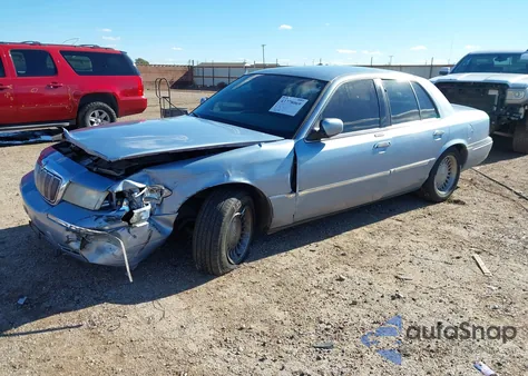 1998 Mercury Grand Marquis из США, поврежденный, VIN 2MEFM75W6WX698448